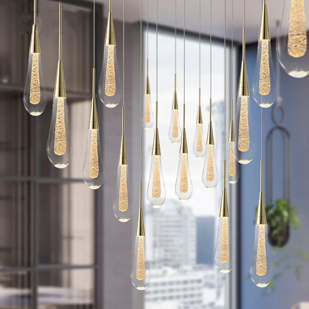 Post-Modern Crystal Glass Pendant Lights