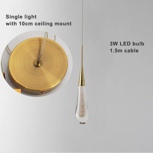 Post-Modern Crystal Glass Pendant Lights