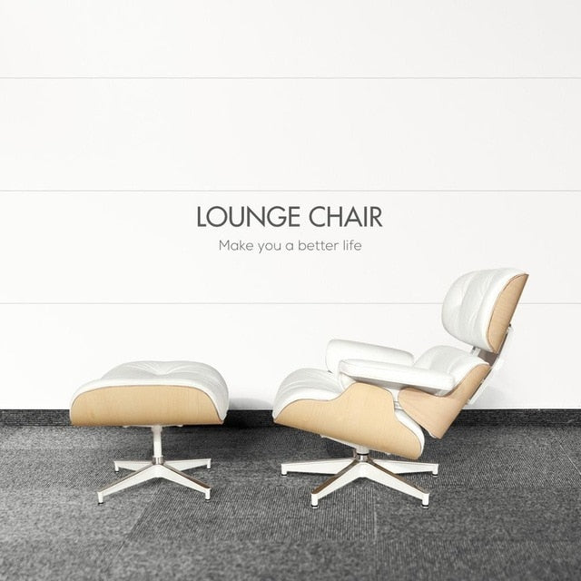 Furgle Mid-Century Leather Lounge Chair