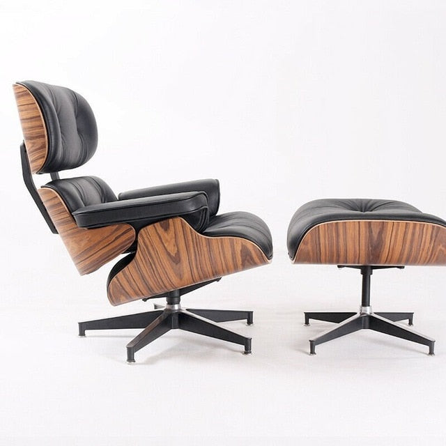 Furgle Mid-Century Leather Lounge Chair