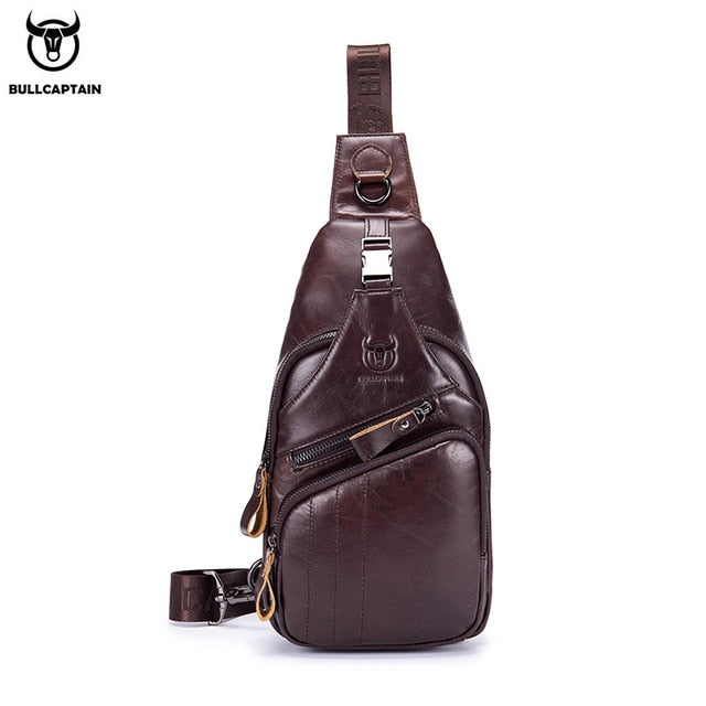 Bullcaptain Leather Messenger Bag