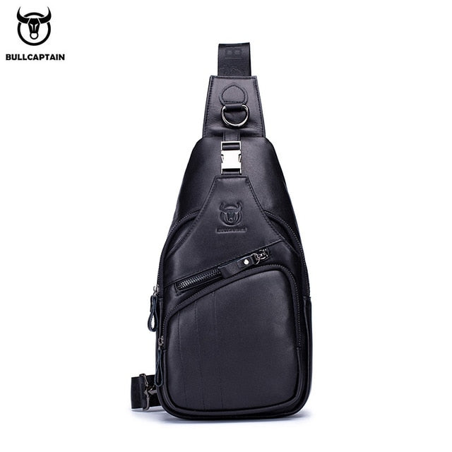 Bullcaptain Leather Messenger Bag