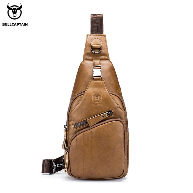 Bullcaptain Leather Messenger Bag