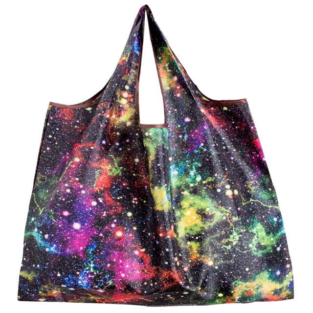Big Size Thick Nylon Large Tote ECO Reusable Polyester Portable Shoulder Handbag