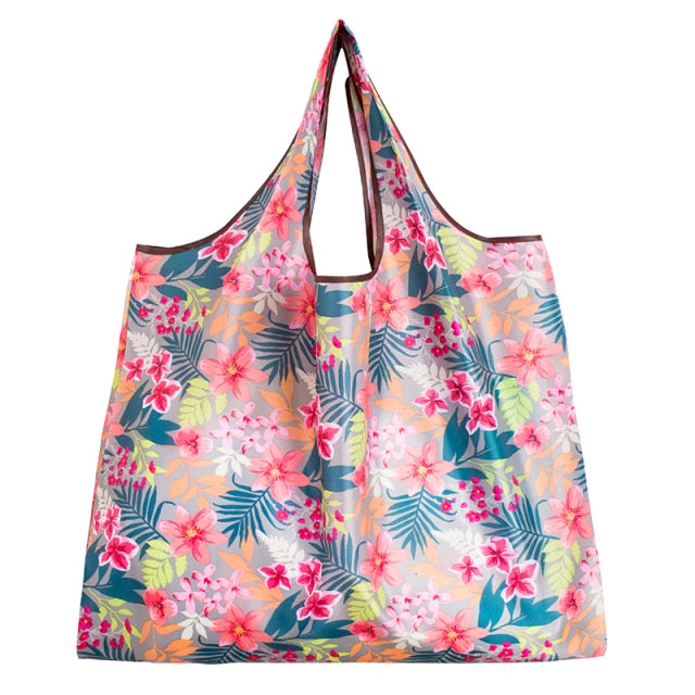 Big Size Thick Nylon Large Tote ECO Reusable Polyester Portable Shoulder Handbag
