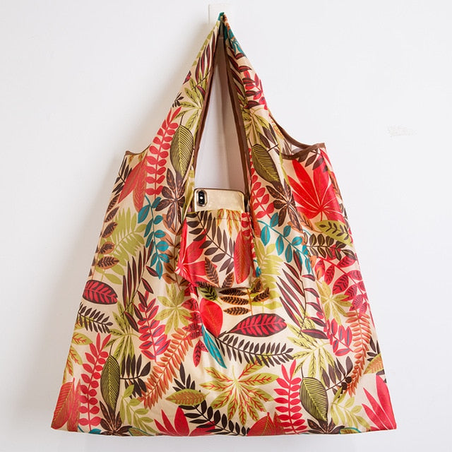 Big Size Thick Nylon Large Tote ECO Reusable Polyester Portable Shoulder Handbag