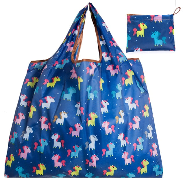 Big Size Thick Nylon Large Tote ECO Reusable Polyester Portable Shoulder Handbag