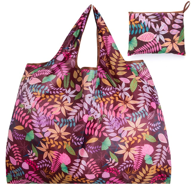 Big Size Thick Nylon Large Tote ECO Reusable Polyester Portable Shoulder Handbag