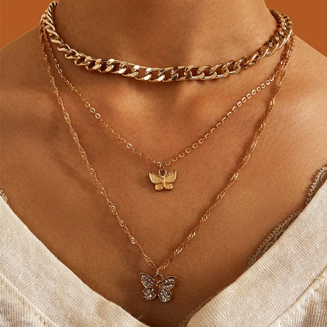 Multi-Layered Snake Chain Necklace