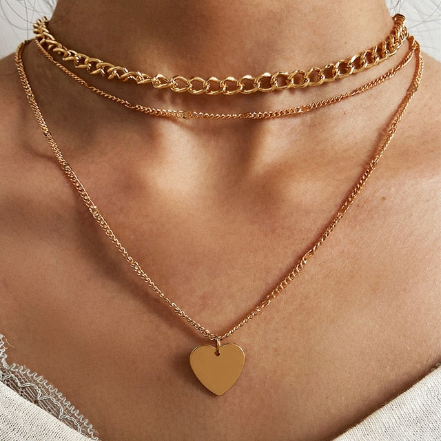 Multi-Layered Snake Chain Necklace