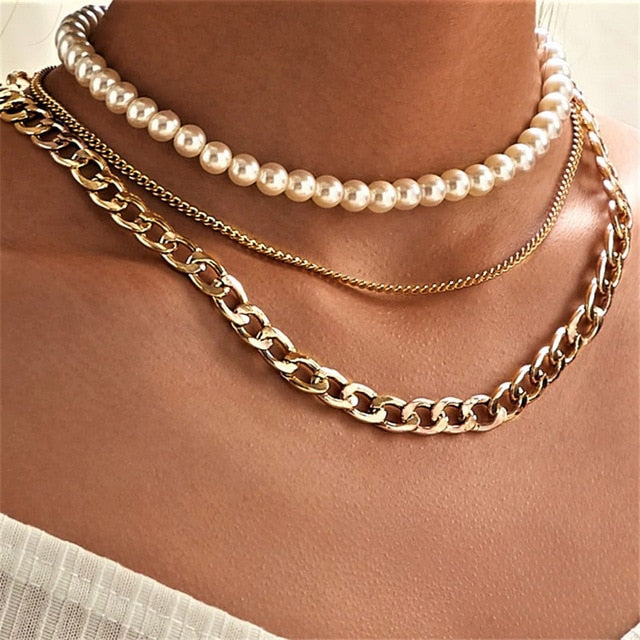 Multi-Layered Snake Chain Necklace