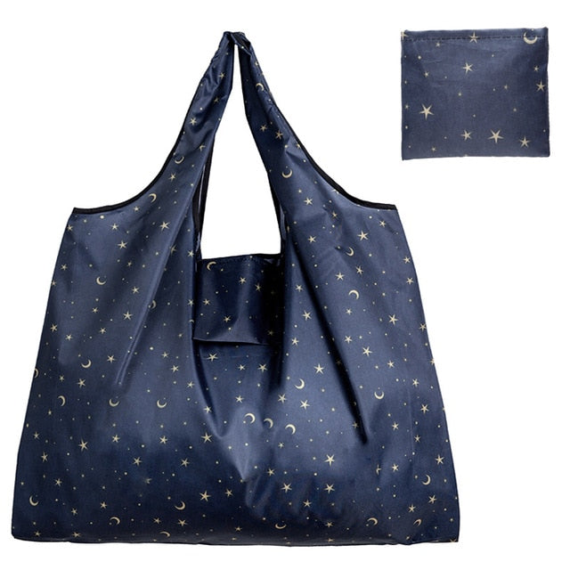 Big Size Thick Nylon Large Tote ECO Reusable Polyester Portable Shoulder Handbag