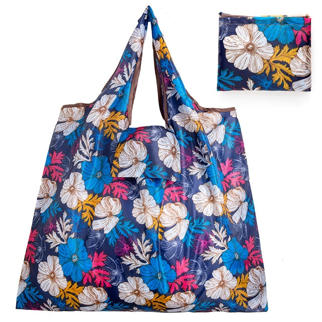 Big Size Thick Nylon Large Tote ECO Reusable Polyester Portable Shoulder Handbag