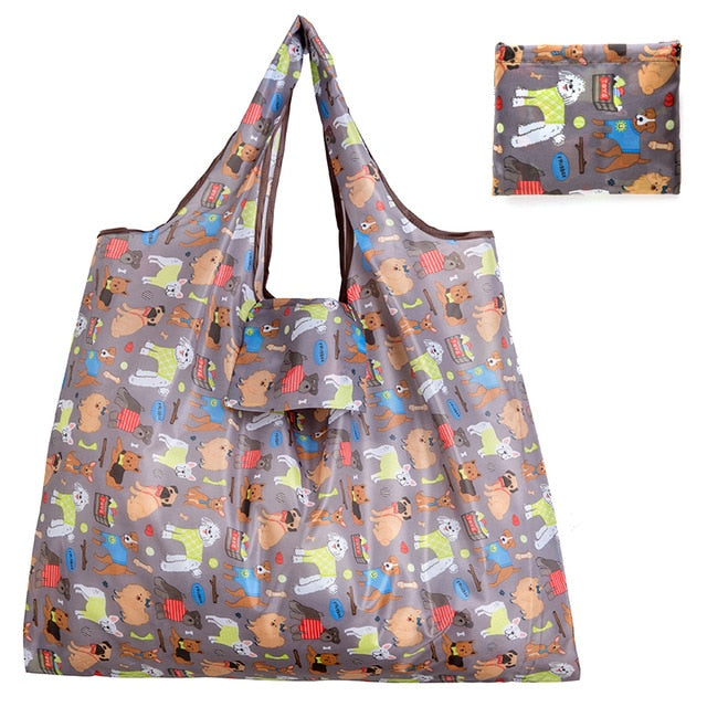 Big Size Thick Nylon Large Tote ECO Reusable Polyester Portable Shoulder Handbag