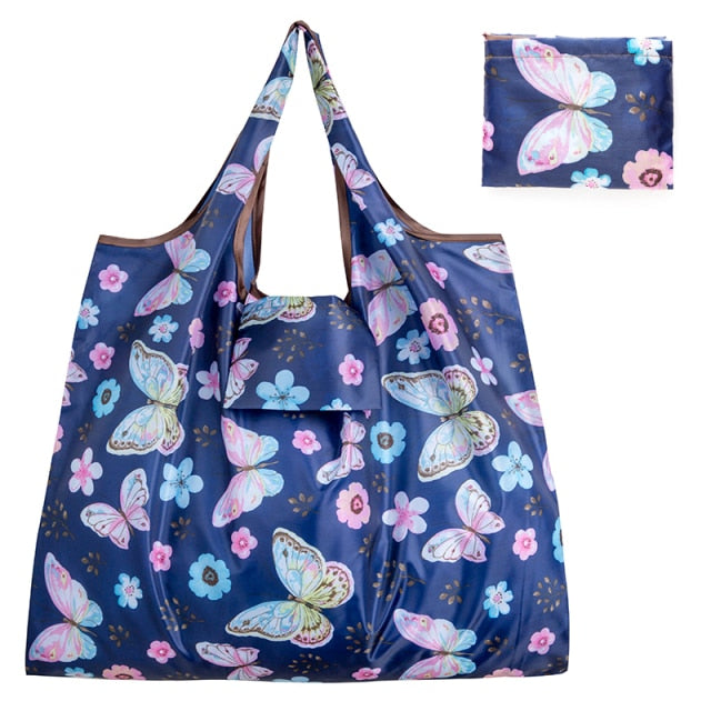 Big Size Thick Nylon Large Tote ECO Reusable Polyester Portable Shoulder Handbag