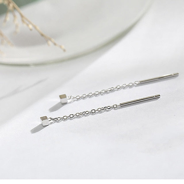 Long Tassel & Butterfly Drop Earrings