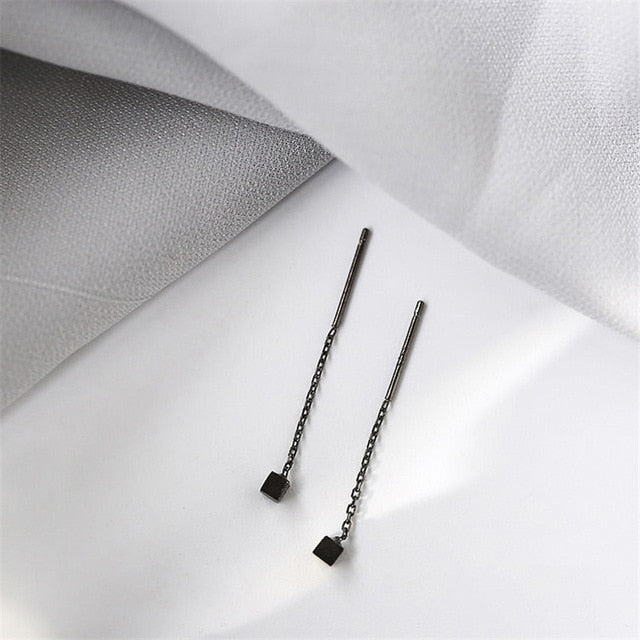 Long Tassel & Butterfly Drop Earrings