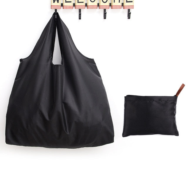 Big Size Thick Nylon Large Tote ECO Reusable Polyester Portable Shoulder Handbag