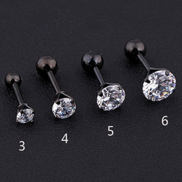 Crystal Zircon Ear Studs Earrings