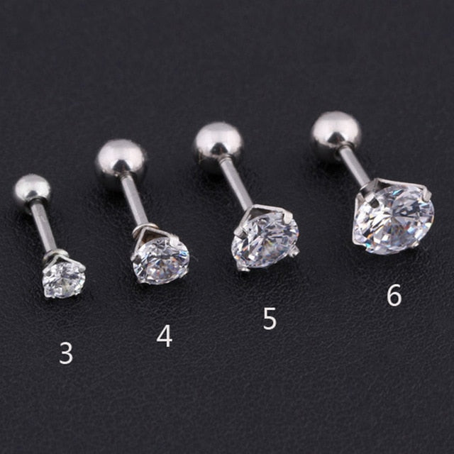 Crystal Zircon Ear Studs Earrings
