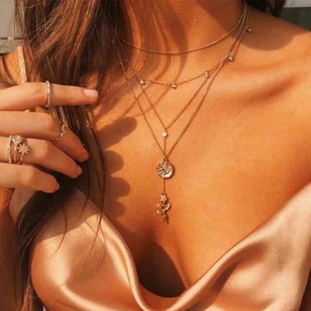 Multi-Layered Snake Chain Necklace