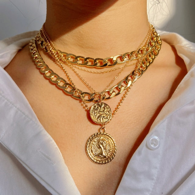 Multi-Layered Snake Chain Necklace