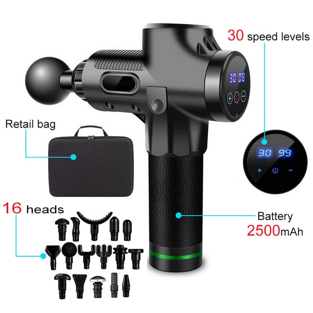 LCD Electric Massage Fascia Gun