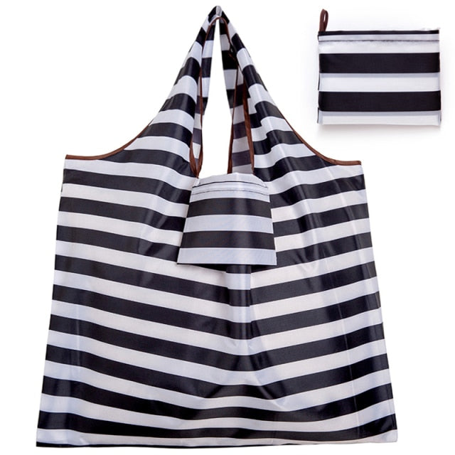 Big Size Thick Nylon Large Tote ECO Reusable Polyester Portable Shoulder Handbag