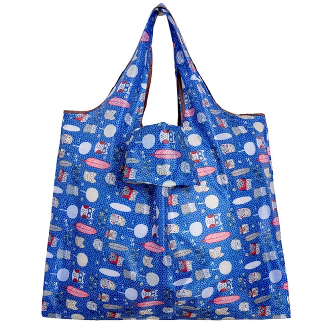 Big Size Thick Nylon Large Tote ECO Reusable Polyester Portable Shoulder Handbag