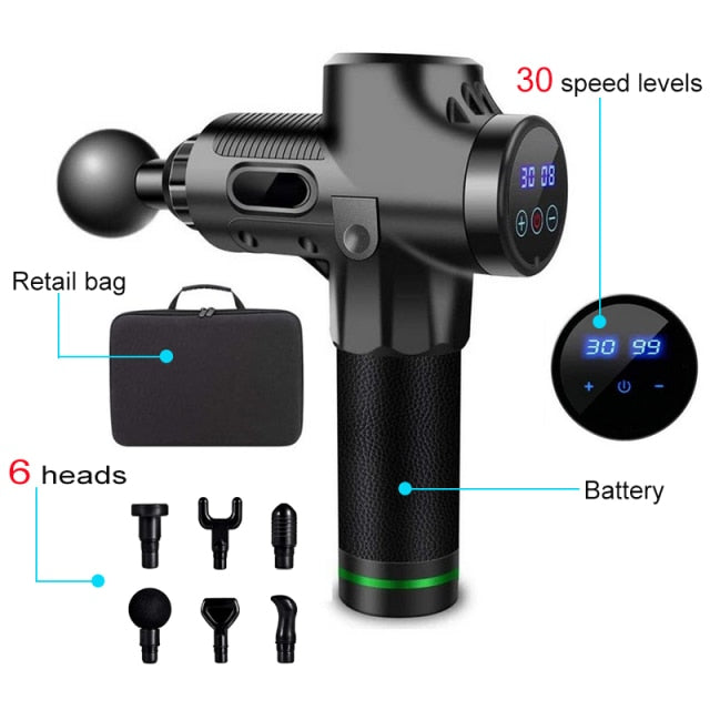 LCD Electric Massage Fascia Gun