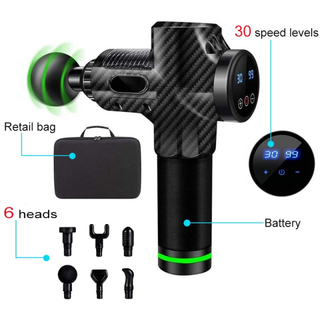 LCD Electric Massage Fascia Gun