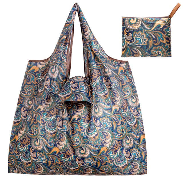 Big Size Thick Nylon Large Tote ECO Reusable Polyester Portable Shoulder Handbag