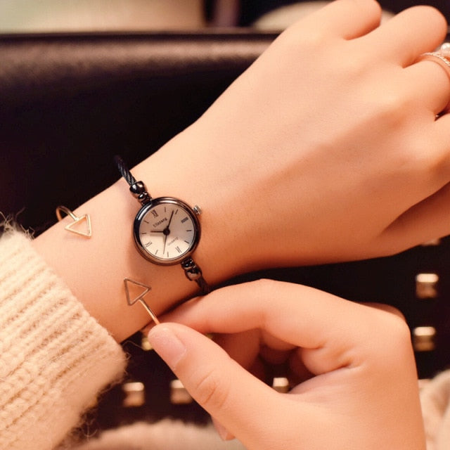 Stainless Steel Quartz Bangle Bracelet Watch