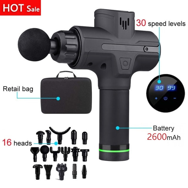 LCD Electric Massage Fascia Gun