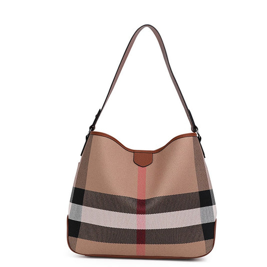 Casual Leather Tote Handbag