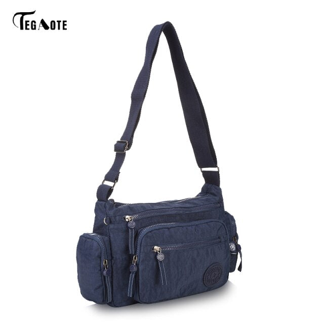 Tegaote Casual Large Capacity Nylon Messenger Bag