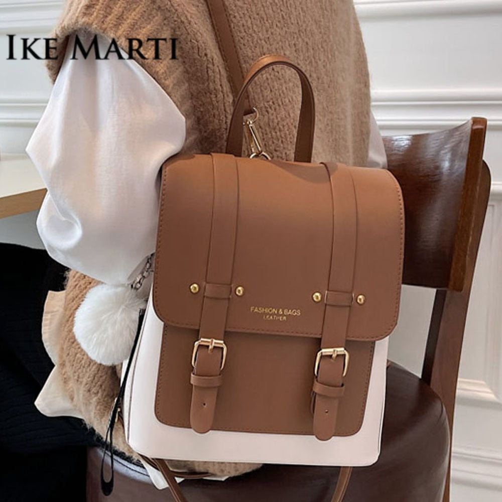 Casual Leather Messenger Bag