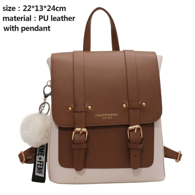 Casual Leather Messenger Bag