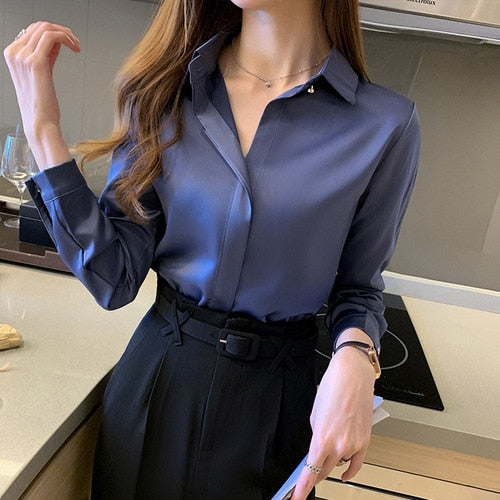 Silk Long Sleeve Blouse