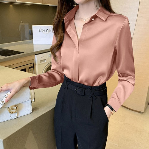 Silk Long Sleeve Blouse