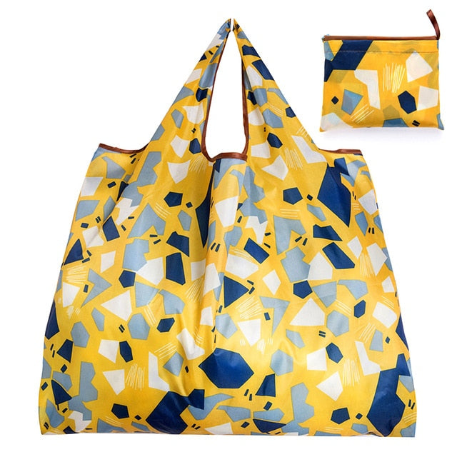 Big Size Thick Nylon Large Tote ECO Reusable Polyester Portable Shoulder Handbag