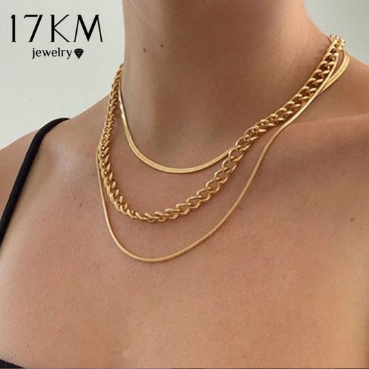 Multi-Layered Snake Chain Necklace