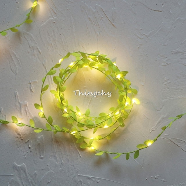 Tiny Leaf Garland Fairy LED Lights