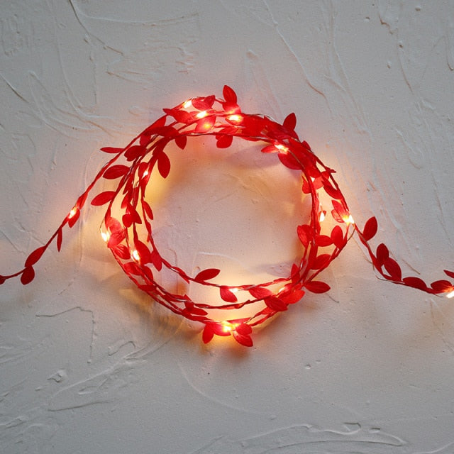 Tiny Leaf Garland Fairy LED Lights