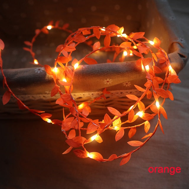 Tiny Leaf Garland Fairy LED Lights