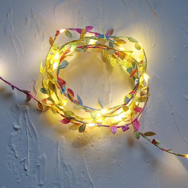 Tiny Leaf Garland Fairy LED Lights