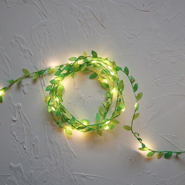 Tiny Leaf Garland Fairy LED Lights