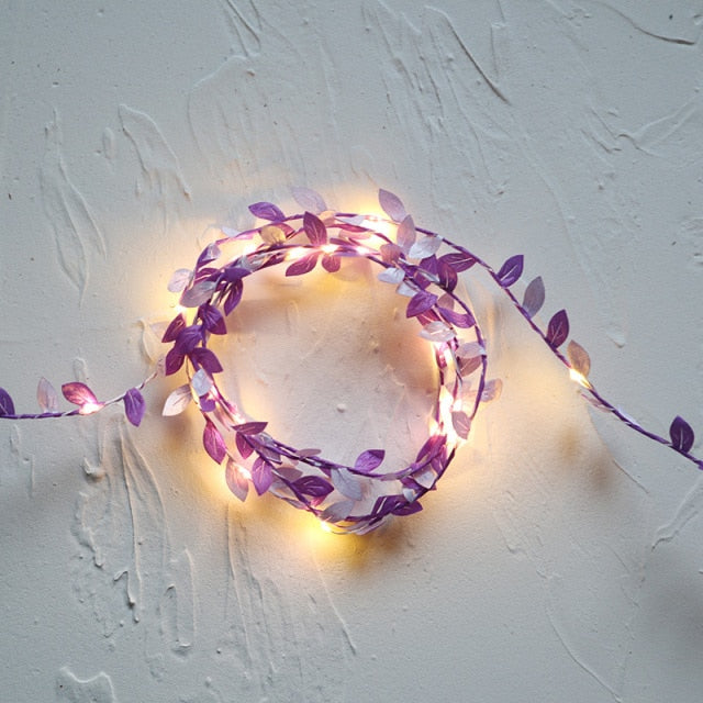 Tiny Leaf Garland Fairy LED Lights