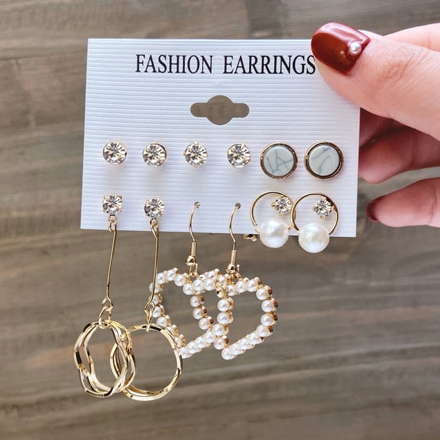 Hoop & Pearl Earrings