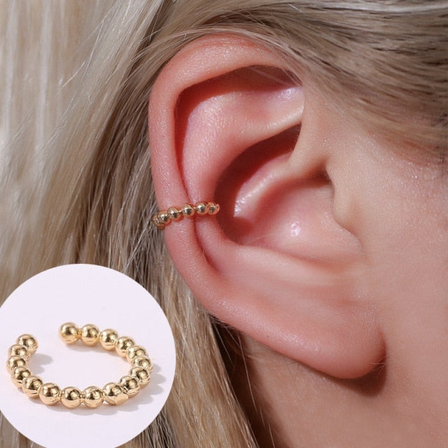 Small Geometric Cuff Earrings